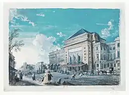 Le théâtre de la Porte-Saint-Martin (Académie royale de musique) vers 1790