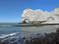 La falaise d'Amont l'après-midi.