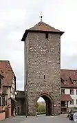 La porte d'Ebersheim vue de l'ouest.