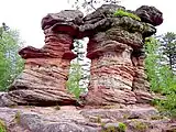 Monument naturel nommé Porte de pierre.