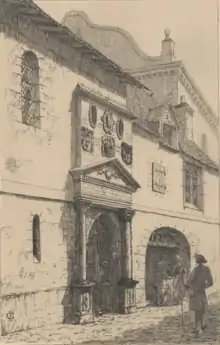 Porte du Collège de Jeanne d'Albret, rue du Collège (actuel Collège Eugène Fromentin)