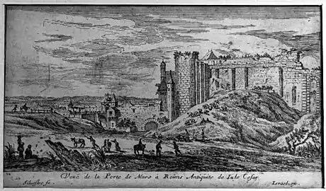 Porte de Mars à Reims, gravure du XVIIe siècle2