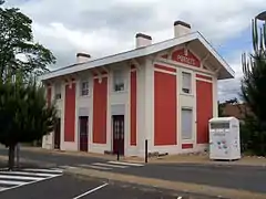 L'ancien bâtiment voyageurs désaffecté.