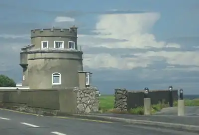 Tour Martello, sur la route côtière entre Portmarnock et Malahide, Irlande