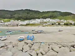 Le village de Porto de Bares vu de la jetée