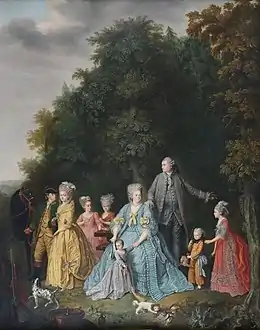 Antoine Marie de Guaita et sa famille.