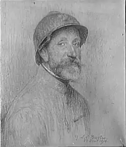 Portrait d'Adrien Karbowsky (1915), volontaire avant son départ sur le front à Verdun. Musée Carnavalet. Louise Catherine Breslau.