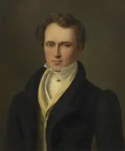 Portrait d'Alphonse (1827), huile sur toile, 58 × 50 cm, localisation inconnue.