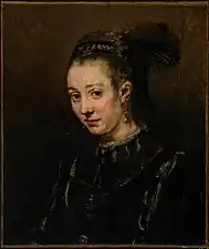 Rembrandt, Portrait d'une jeune femme (vers 1665)