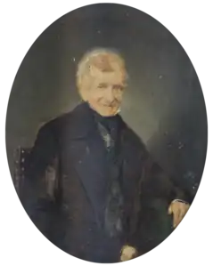 Portrait de son beau-père Jean-Baptiste van Dievoet (1775-1862) (1856), localisation inconnue.