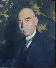 Adolphe Déchenaud (1869-1933) : portrait de Joseph-Georges Astor (manoir de Kerazan, fondation Astor)