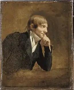 Tableau présentant le portrait de Pierre-Joseph Redouté, dont le nom a été donné au prix littéraire.