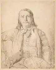Amédée Bodin, Portrait de Théophile Gautier, gravure d'après Théodore Chassériau, Paris, musée du Louvre.