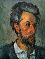 Paul Cézanne : Portrait de Victor Chocquet (1875), huile sur toile, 45,7 × 36,8 cm, collection Lord Victor Rothschild, Cambridge