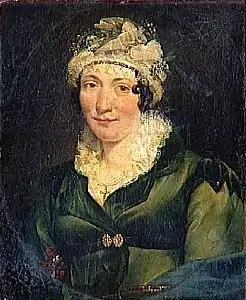 Portrait de jeune femme en coiffure de gaze, huile sur toile, Dijon, musée Magnin.