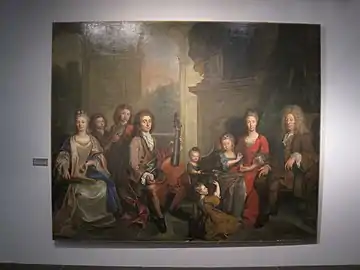 Nicolas de Largillierre : Portrait de la famille Boutin de Vaussigny, c.1713