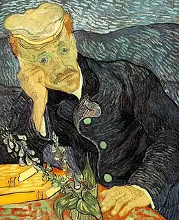 Vincent van Gogh, Portrait du Dr Gachet, (première version), 1890