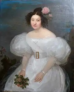 Portrait d'Elisa Boizard, née Riverin, 1832, localisation inconnue.