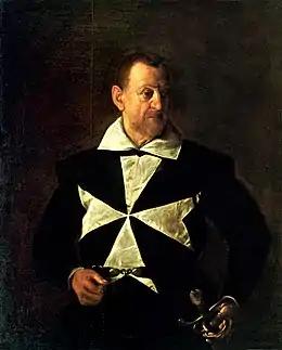 Le Caravage, Portrait d'Antonio Martelli, 1607.