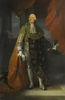 portrait d'un aristocrate en habit d'apparat