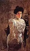 Portrait (esquisse) de Margarita Kirillovna Morozova par Valentin Serov (1910).