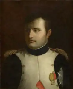 Portrait de Napoléon Bonaparte, huile sur toile, 65 × 53 cm, localisation inconnue.