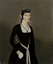 Portrait de Natali Teumian, Hakob Hovnatanian, 1830-1840, Galerie nationale d'Arménie.