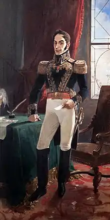  Portrait en pied de Simón Bolívar par Arturo Michelena