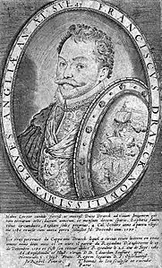 Sir Francis Drake d'après Jean Rabel