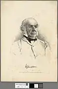 Portrait de William Ewart Gladstone (eau-forte, c. 1880).