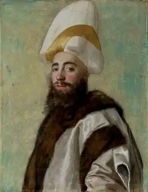 Portrait d'un Grand Vizir de l'Empire ottoman (vers 1738-1743), Londres, National Gallery.