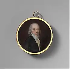 Homme inconnu,vers 1790miniature sur ivoireMetropolitan Museum of Art, New York.