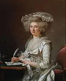 Portrait de femme, vers 1787, huile sur toile, Musée des Beaux-Arts de Quimper