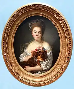 Portrait présumé de Madame de Porcin ou de Madame Hardy de Villoutreys. Musée des Beaux-Arts d'Angers.