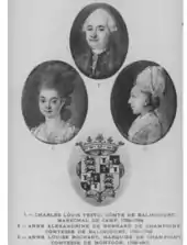 Portraits du comte Charles-Louis Testu de Balincourt et de sa seconde épouse.