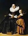 Portraits de Susanna van Collen et de sa fille Anna. Rembrandt. 1632. Collection Wallace. Londres.