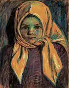 Sárgakendős kislány (« Petite fille au foulard jaune », 1917)