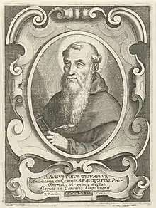 Augustin d’Ancône (Agostinus Triumphus), successeur de saint Thomas d’Aquin au concile de Lyon.