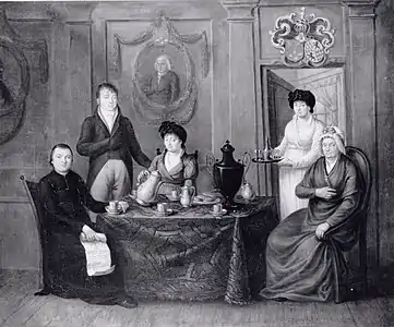 Portrait de la famille de Jacobus Moons et d'Anna Elisabeth Peeters