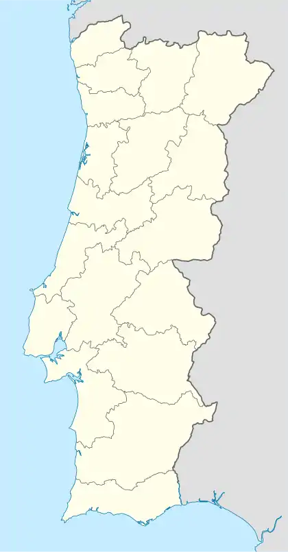 Carte du Portugal représentant les villes candidates.