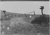 Position de la 26e batterie du 47e RAC au nord de Thessalonique, juin 1916.