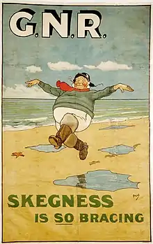 The Jolly Fisherman dans une affiche de 1908.