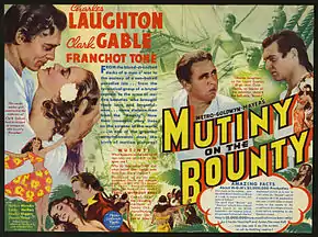 Affiche du film Les Révoltés du Bounty (1935).