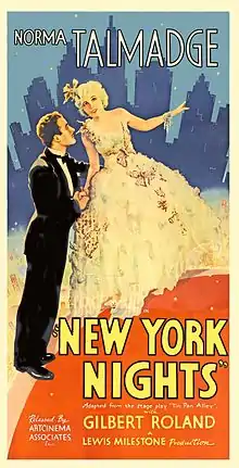 Description de l'image Poster - New York Nights (1929) 01.jpg.