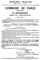 Affiche signée par « le commandant du vingt-deuxième bataillon, Noro ».