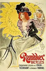 Cesare Saccaggi, Rambler Bicycles, affiche (vers 1891).