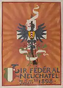 1898 affiche pour le Tir Fédéral