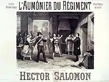 Affiche l'Aumônier du régiment de Hector Salomon au Théâtre National Lyrique