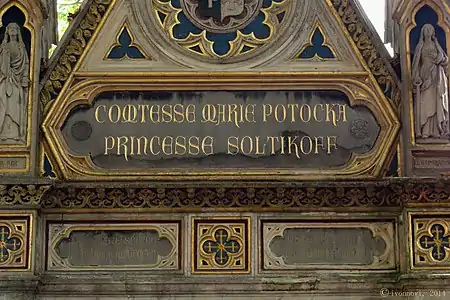 Chapelle de la princesse Soltykoff née comtesse Potocka, détail