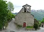 Le clocher-mur de l'église.